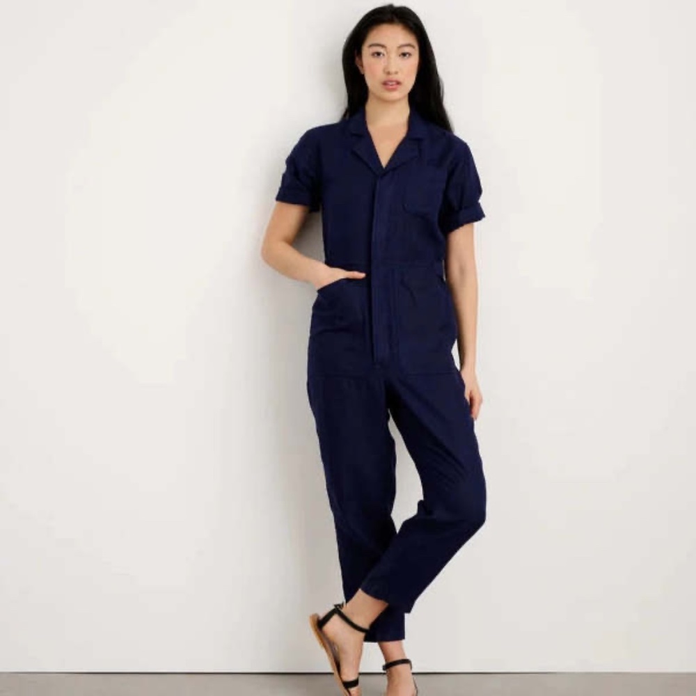 Alex Mill Standard Short Sleeve Jumpsuit Size L